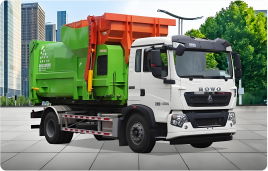 HOWO Hook Arm Garbage Truck